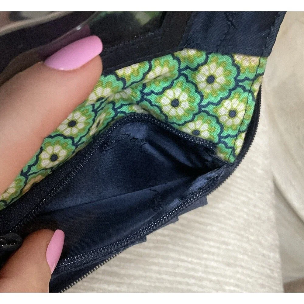 Vera Bradley Blue Doodle Daisy Wristlet Wallet EUC - Picture 6 of 6